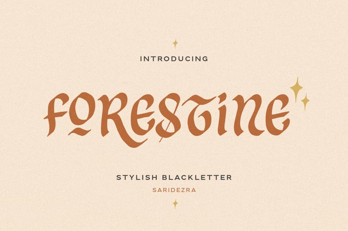 Forestine - Stylish Blackletter