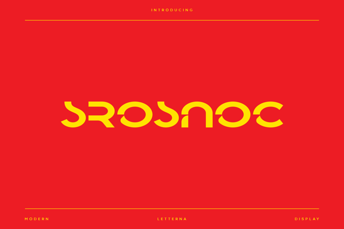 Srosnoc - Modern Display Typeface
