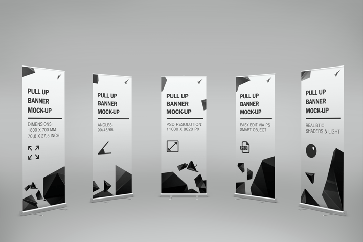 Pull-Up Banner Stand Mock-Up