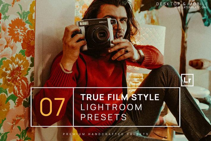 7 True Film Style Lightroom Presets + Mobile