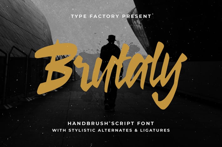 Brutaly - Handbrush Script Font