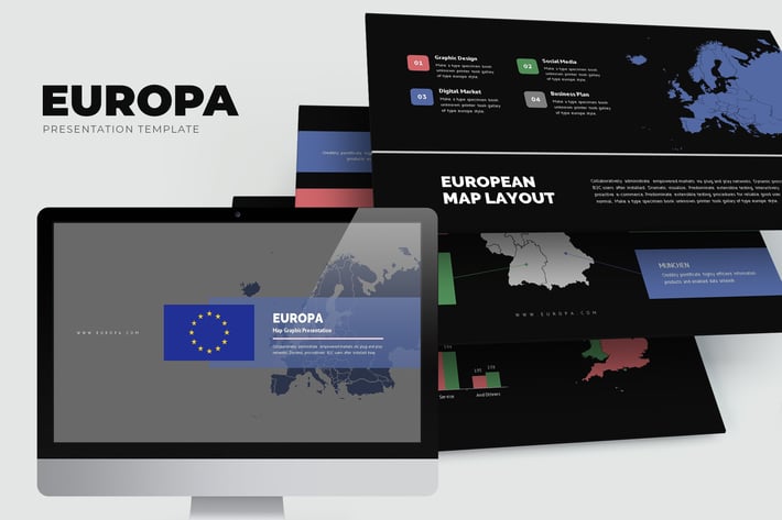 Europa : Europe Region Vector Map Keynote