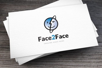 Face 2 Face Logo Template