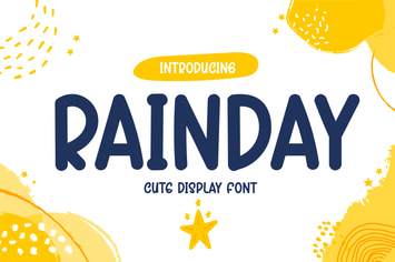 Rainday - Cute Display Font