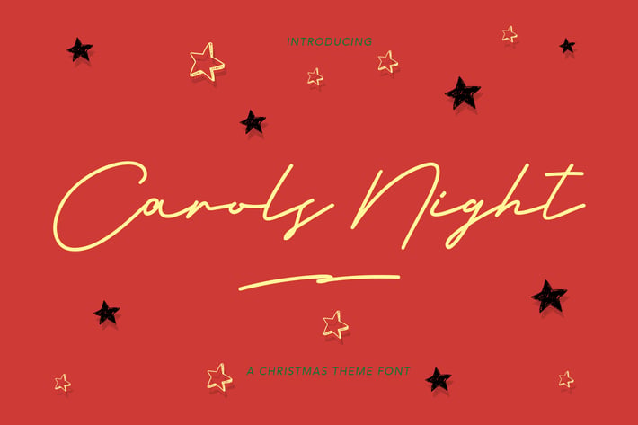 Carols Night Christmas Theme Font