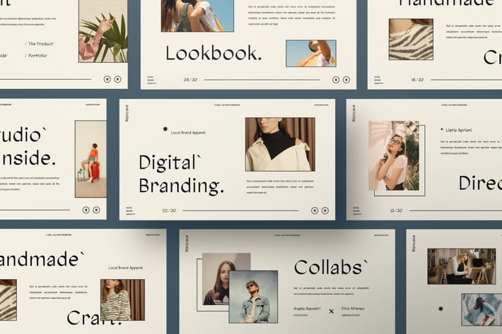 Mancave - Brand Lookbook Fashion Keynote