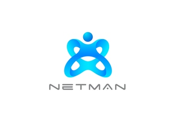 Logo Man Cross Technology Sport Active