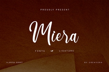 Miera - Joyful Script Font