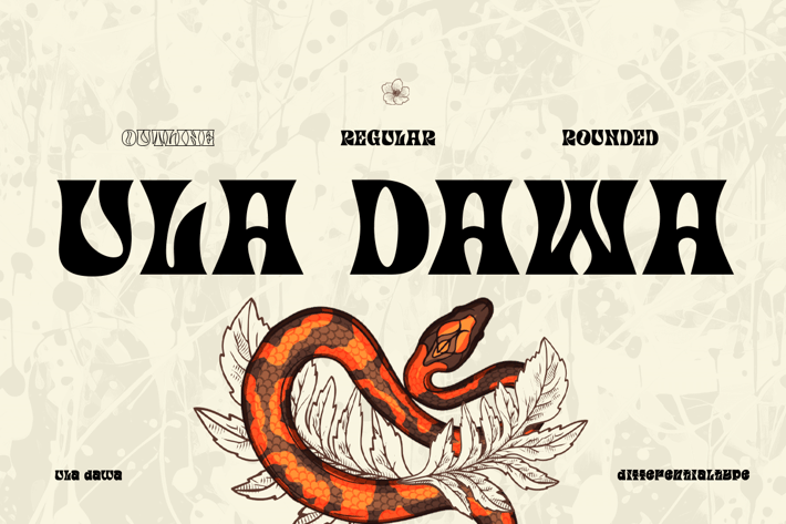 Ula Dawa - Display Font