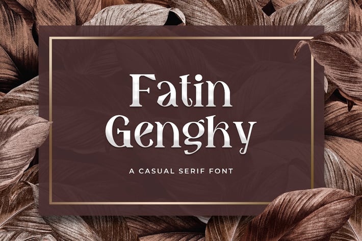 Fatin Gengky - Casual Serif Font