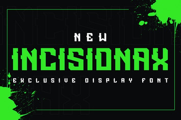 Incisionax Exclusive Display Font