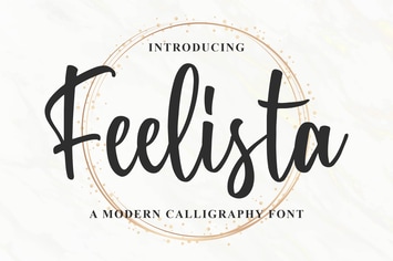 Feelista - a Modern Calligraphy Font