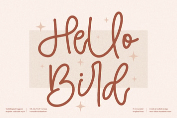 Hello Bird Handwritten Font