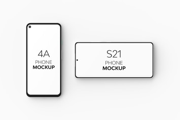 4A Phone & S21 Phone Mockup
