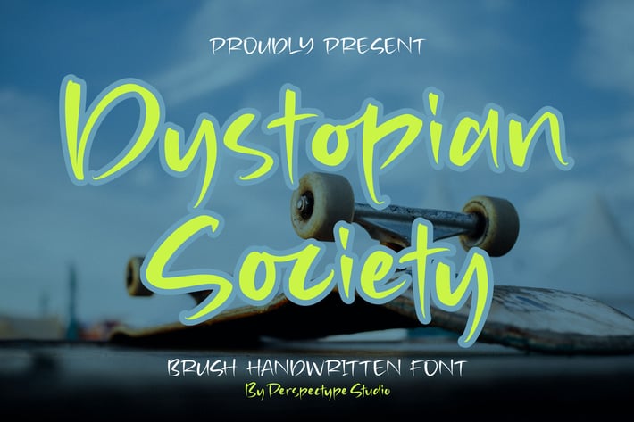 Dystopian Society Brush Handwritten Font