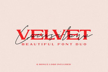 VELVET LOUSITONE SCRIPT FONT
