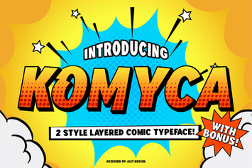 Komyca Layered Comic Typeface