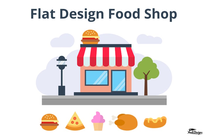 Flat Design Food Shop