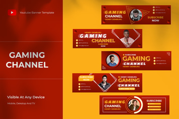 Youtube Channel Cover Template 