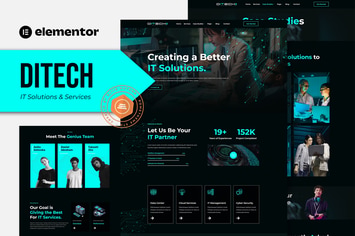 Ditech - IT Solutions & Services Company Elementor Template Kit