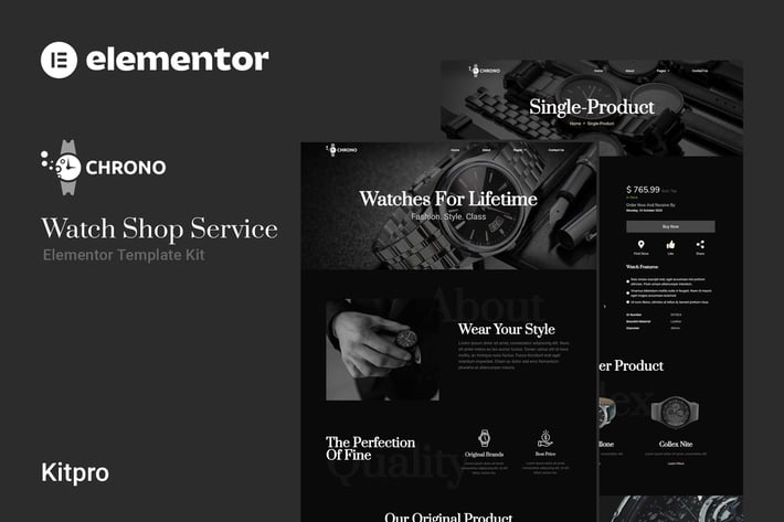 Chrono - Watch Service Elementor Template Kit