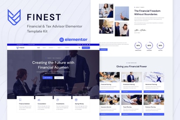 Finest - Financial & Tax Advisor Elementor Template Kit