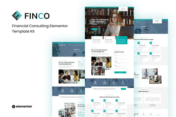 Finco - Financial Consulting Elementor Template Kit