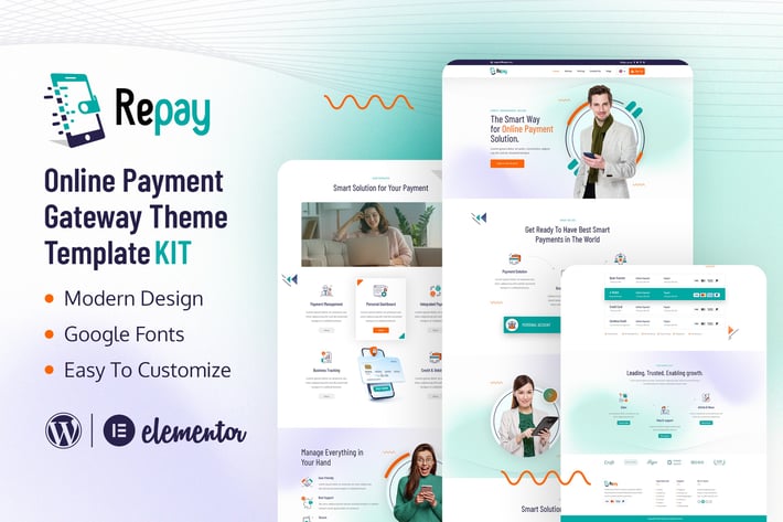 Repay | Payment Gateway Elementor Template Kit