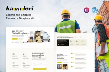 Kavaleri Logistic & Shipping Elementor Pro Template Kit