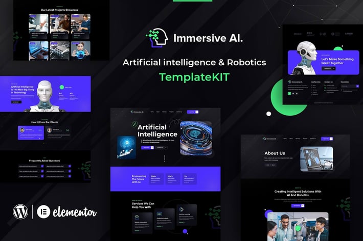 ImmersiveAI - Robotics Elementor Template Kit