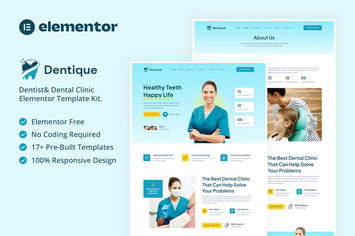 Dentique - Dentist & Dental Clinic Elementor Template Kit