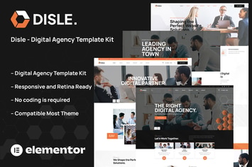 Disle - Digital Agency Elementor Template Kit