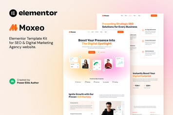 Moxeo – SEO & Digital Marketing Agency Elementor Template Kit