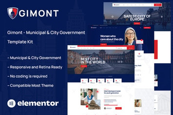 Gimont - Municipal & City Government Template Kit