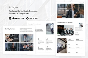 Analyst - Business Consulting & Coaching Elementor Template Kit