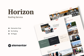 Horizon - Roofing Service Elementor Template Kits