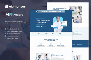 Xegara - Dentist Dental Care Elementor Template Kit