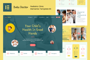 Baby Doctor - Pediatric Clinic Elementor Pro Template Kit