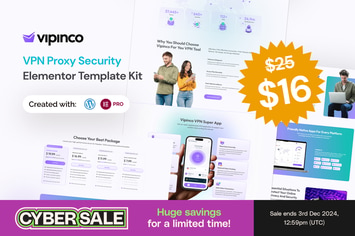Vipinco - VPN Proxy Security Elementor Pro Template Kit