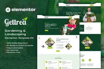 Gettrea - Gardening & Landscaping Elementor Template Kit