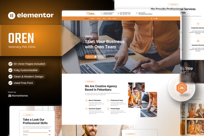 Oren - Creative Business Elementor Template Kit