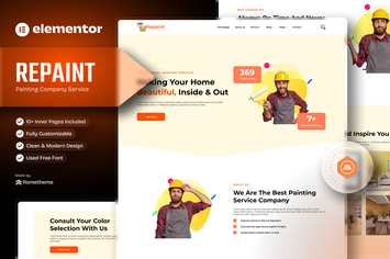 Repaint - Painting Company Service Elementor Template Kit