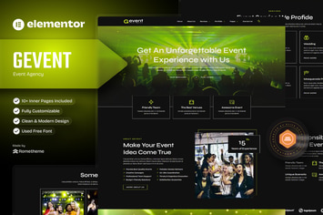 Gevent - Event Agency Elementor Template Kit