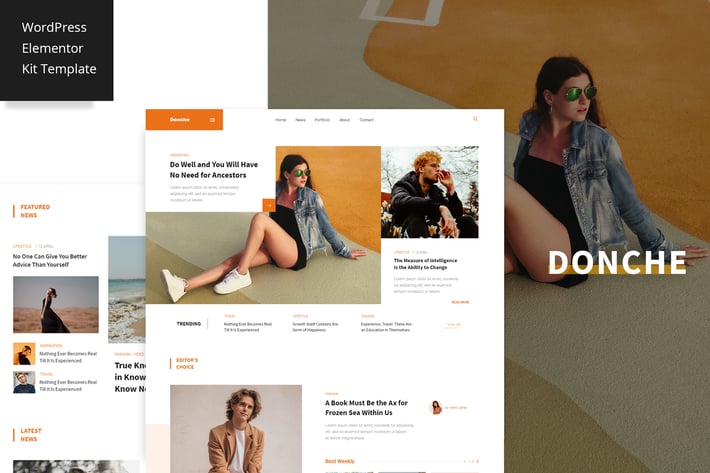 Donche - News & Magazine Elementor Pro Template Kit