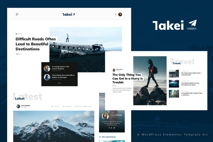 Takei - News & Magazine Elementor Pro Template Kit