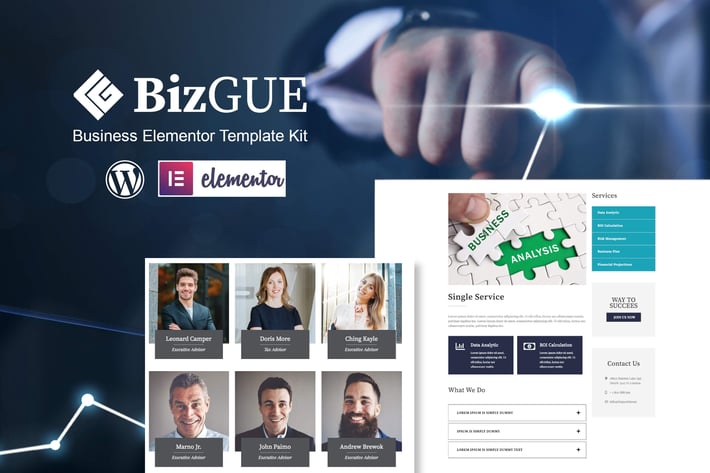 BizGUE - Business Elementor Template Kit