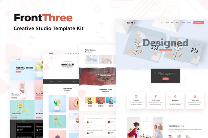 FrontThree - Creative Studio Template Kit