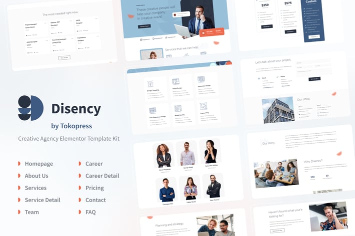 Disency | Creative Digital Agency Elementor Template Kit