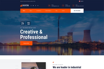 Dustri - Factory & Industrial Elementor Template Kit