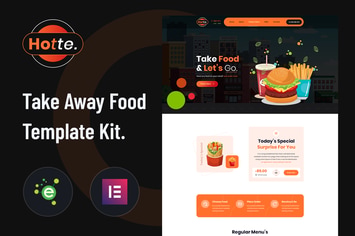 Hotte - Take Away Food Elementor Template Kit